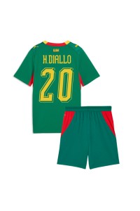 Senegal Habib Diallo #20 Jalkapallovaatteet Lasten Vieraspeliasu MM-kisat 2026 Lyhythihainen (+ Lyhyet housut)